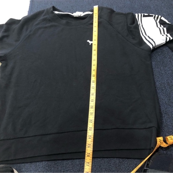 PINK Victoria’s Secret Black & White Striped Long Sleeve Crew Neck Size Large - Picture 8 of 8